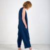Linen Sleeveless Oversized Jumpsuit Handmade By Offon