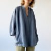 Handmade Linen Wrap Jacket: Oversized Cardigan With Tie