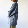 Handmade Linen Wrap Jacket: Oversized Cardigan With Tie
