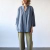 Handmade Linen Wrap Jacket: Oversized Cardigan With Tie