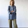 Handmade Linen Wrap Jacket: Oversized Cardigan With Tie