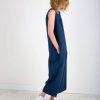 Linen Sleeveless Oversized Jumpsuit Handmade By Offon
