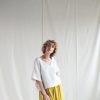 Oversized V Neck Linen Blouse Offon Clothing