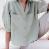 Linen Oversized Fit Shirt Polly Offon Clothing