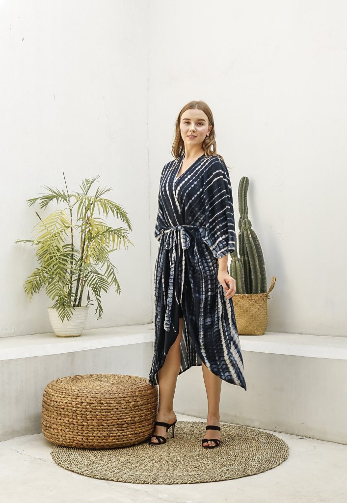 Kimono Tie Dyed Robe Ki01 Td02 Dye Cover