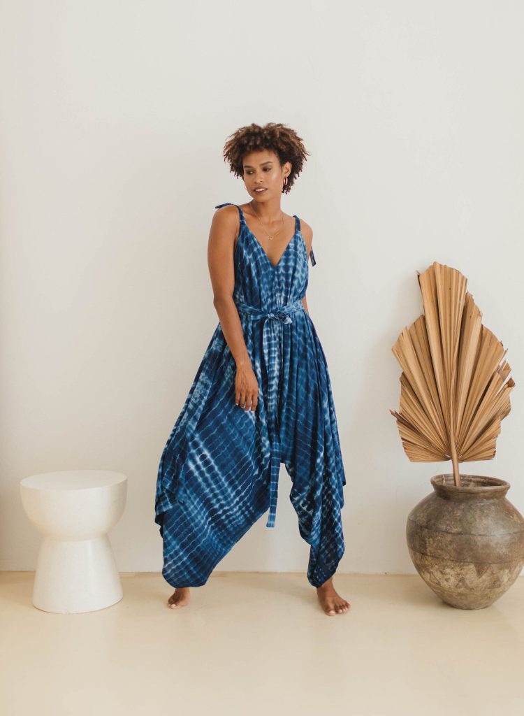 Santai Tie Dye Jumpsuit Jp01 Rd01 Boho Yoga