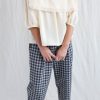Oversized Square Collar Linen Blouse Amelia Offon Clothing