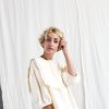 Oversized Square Collar Linen Blouse Amelia Offon Clothing