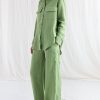 Linen Oversized Shirt And Elasticated Waist Pants Suit