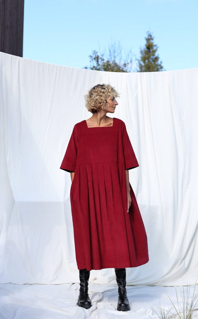 Oversized Needlecord Dress Valerie Offon Clothing