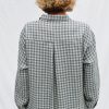 Oversized Gingham Linen Shirtdress Offon Clothing