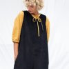 Sleeveless Oversized Cord Jumpsuit Offon Clothing