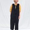 Sleeveless Oversized Cord Jumpsuit Offon Clothing