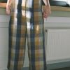 Ready To Ship: Sleeveless Oversized Multicolored Checks Linen