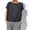 Oversized Short Sleeve Crop Top Offon Clothing