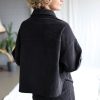 Charcoal Grey Wide Cord Oversized Shirt/jacket Offon Clothing