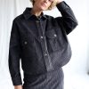 Charcoal Grey Wide Cord Oversized Shirt/jacket Offon Clothing