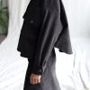 Charcoal Grey Wide Cord Oversized Shirt/jacket Offon Clothing