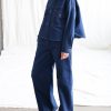 Indigo Blue Denim Oversized Overshirt Jacket Offon Clothing