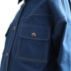 Indigo Blue Denim Oversized Overshirt Jacket Offon Clothing