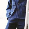Indigo Blue Denim Oversized Overshirt Jacket Offon Clothing