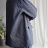 Wool And Linen Oversized Blazer Offon Clothing