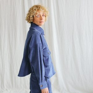 Wide Cord Oversized Overshirt Jacket Offon Clothing