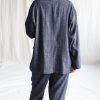 Wool And Linen Oversized Blazer Offon Clothing