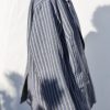 Oversized Exclusive Jacquard Linen Blazer In Stripes Offon