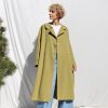 Peter Pan Collar Heavy Linen Oversized Coat Offon