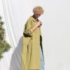 Peter Pan Collar Heavy Linen Oversized Coat Offon