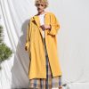 Peter Pan Collar Heavy Linen Oversized Coat In