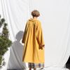Peter Pan Collar Heavy Linen Oversized Coat In