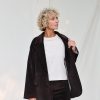 Dark Brown Cord Blazer Oversized Fit Offon Clothing